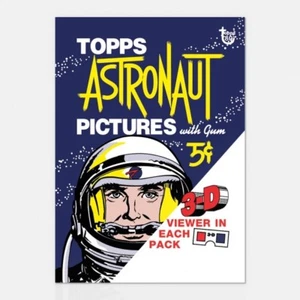 ASTRONAUTS TOPPS 80TH ANNIVERSARY WRAPPER ART CARD #39 #Topps #History #Science - Picture 1 of 2