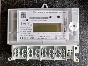 EasyMeter Q3AA 0,1- 5/60A | Klasse A | Drehstromzähler Wechselstrom | MIT PIN  - Bild 1 von 4
