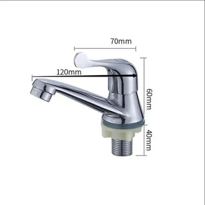 Bathroom Single Cold Water Tap Basin Sink Faucet Mixer Home Kitchen Basin Quick