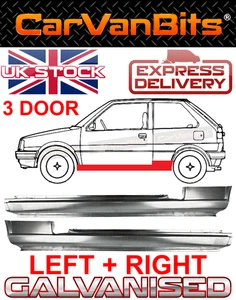 PER NISSAN MICRA K10 3 PORTE 82-92 RIPARAZIONE DAVANZALI COMPLETI COPPIA PANNELLI ESTERNI RUGGINE - Foto 1 di 7