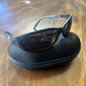 Costa Del Mar Fathom FA11 Sonnenbrille mattschwarzes Gestell mit Etui - Bild 1 von 8