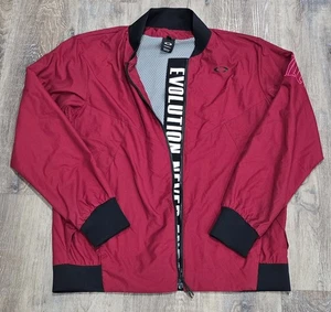 Oakley Mens Sz L Nylon Evolution Never Ends Performance Fit Zip up Jacket  - Picture 1 of 11