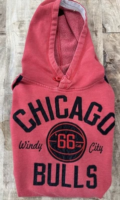 Raro Trifolio Adidas Chicago Bulls Sudadera con Capucha Pequeña Letras Cosidas Rojo '66 Foto 1 de 4