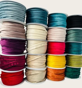 flanged velvet piping cord 7mm insertion upholstery cushions bag BY THE METRE - Picture 1 of 27