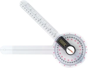 GemRed 12" Digital Goniometer 360 Degree Physical Therapy Plastic 300mm - Picture 1 of 12