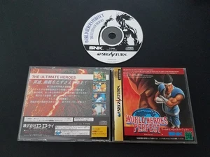 Importación Sega Saturn - World Heroes Perfect - Japón japonés VENDEDOR DE EE. UU. - Imagen 1 de 2