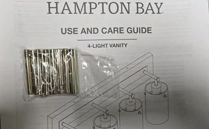 Replacement Threaded Rods For 4 Light Brushed Nickel Regan Vanity Shade Pins - Picture 1 of 3