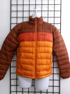 MARMOT  ๐ธ SIZE SMALL== ORANGE & BROWN / 600 FILL DOWN / PUFFER JACKET - Picture 1 of 9