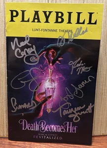 DEATH BECOMES HER SIGNED PLAYBILL JENNIFER SIMARD SIEBER WILLIAMS NYC 9/18/25 - Picture 1 of 9