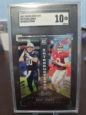 2021 Panini Absolute - Introductions Mac Jones #INT-9 (RC) - Image 1 of 4