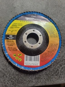 Forney 71941 Curved Edge Flap Disc, 4-1/2" x 7/8", 60 Grit - Picture 1 of 3