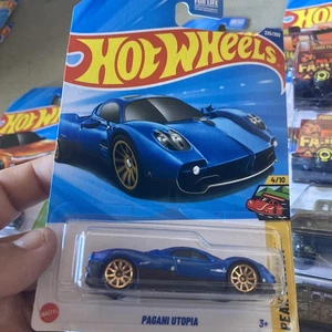 Hot Wheels 2025 Blue Pagani Utopia 225/250 Peak Pursuit 4/10 N Case - Picture 1 of 1
