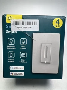 Treatlife Smart Dimmschalter 4er Pack, Alexa Google Home, einpoliges WiFi Licht - Bild 1 von 13