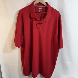 Polo Reebok Golf Rossa 3XL Uomo Manica Corta Performance Atletica - Foto 1 di 7