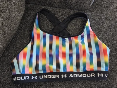 Womens Under Armour ~ Size 2X ~ Crossback Mid Compression Sports Bra - Image 1 of 4