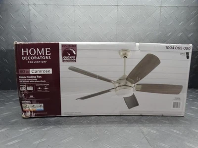 Home Decorators Camrose 60 in. LED Brushed Nickel Indoor Ceiling Fan 1004065080 - Image 1 of 4
