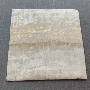 Modern Cream Ombre Textured Pillow Cover 18 x 18 Square Abstract Gold Neutral - Picture 1 of 12