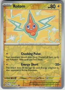 Pokemon Rotom 061/191 SV08: Surging Sparks NM Reverse Holo card - Picture 1 of 2