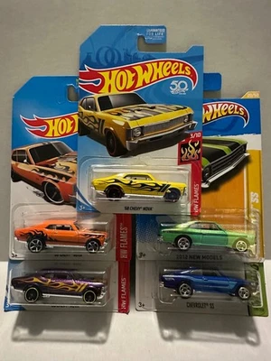 Hot Wheels  '68 CHEVY NOVA & NOVA SS LOT - FLAMES - WORKSHOP - NEW MODELS - Image 1 of 4