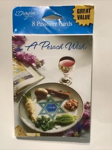 American Greetings AG Pack 8 Cards/env. L’Chayim A Pesach Wish Approx 4” X 5.25” - Picture 1 of 5