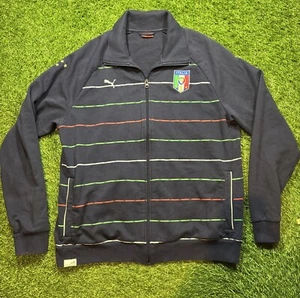 Italy National Team PUMA Soccer Football Training Jacket Track Blue Mens 2XL - Picture 1 of 12