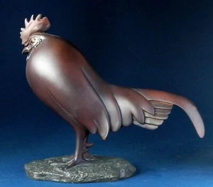 François Pompon *Coq dormiente - gallo addormentato* - figura scultura - 20121E - Foto 1 di 6