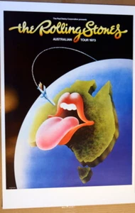 THE ROLLING STONES - 1973 - PÓSTER DE LA GIRA AUSTRALIA - IAN McCAUSLAND - KEITH - MICK - Imagen 1 de 4