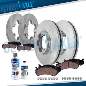 12.13" Front Rear Brake Rotors Brake Pads Kit for Ford Transit-250 Transit-350 - Picture 1 of 9