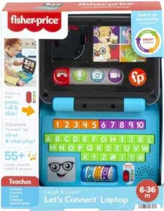 FISHER PRICE LAUGH AND LEARN LETS CONNECT LAPTOP - Picture 1 of 4