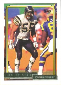 1992 Topps Hi-Series Gold Junior Seau Chargers USC Trojans Salón de la fama - Imagen 1 de 1