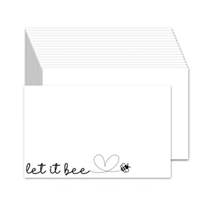 Carte indice 4"x 6", set di 50, cartoncino, carte per banconote - Let it Bee - Foto 1 di 2