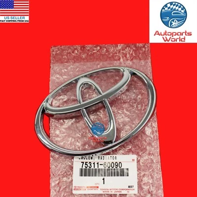 EMBLEMA GENUÍNO DA GRADE DIANTEIRA TOYOTA 01-02 4RUNNER, 95-02 LAND CRUISER 75311-60090 - Imagem 1 de 3