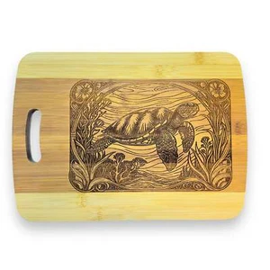 Bamboo - Sea Turtle Cutting Board 14''x9.5''x.5'' - Picture 1 of 6