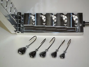 Saltwater Boxing Glove Jig mold 3/8, 1/2, 5/8, 3/4, 1oz CNC USA Tog - Picture 1 of 7