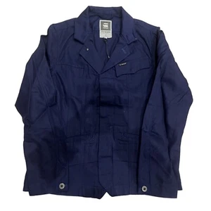 G-STAR Men's RAW Navy Tailor Clean Slim 3D Cropped Blazer RRP £100 - Picture 1 of 2