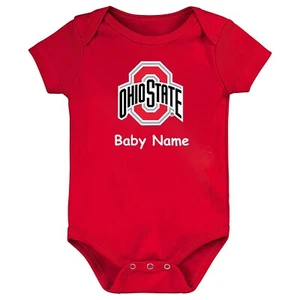 Future Tailgater PERSONALIZED Ohio State Buckeyes LOGO Infant Baby Bodysuit - Picture 1 of 4