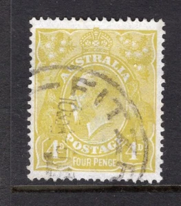 AUSTRALIA PREDECIMAL KGV SINGLE W/MARK VERY FINE USED.,,., - Picture 1 of 2