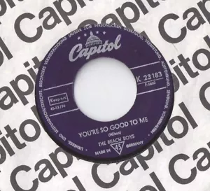 THE BEACH BOYS Sloop John B / You're So Good to Me 45 RECORD RARE GERMAN IMPORT - Picture 1 of 1
