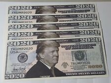 American Art Classics Novelty Note Donald Trump 2020 Re-Election Money Pack of 5