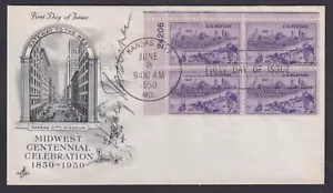Harry S. Truman, 33rd US President, signed 1950 Kansas City Centennial FDC - Picture 1 of 2