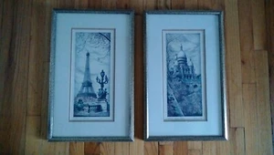 Vintage French 1970s Rafael Ortiz Alfau Signed Prints ( 2 ) - Picture 1 of 5