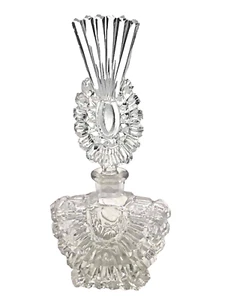 RARE Antique Art Deco Glass crystal Perfume Scent Bottle 1930s AMAZING GIFT! - Picture 1 of 6