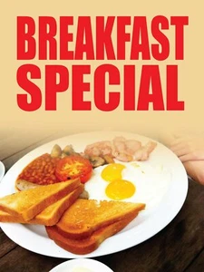 Frühstücks-Special | Einzelhandels-Fensterschild | 18" Breite x 24" Höhe - Bild 1 von 4