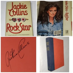 Jackie Collins First Edition "Rock Star" Signed 1988 - Imagen 1 de 24