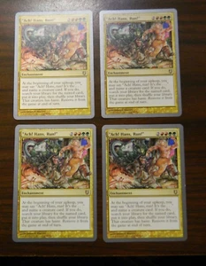 MTG Unhinged "Ach! Hans, Run" x4 Gold Rare (#116) Unplayed Excellent - NM Cond - Picture 1 of 2