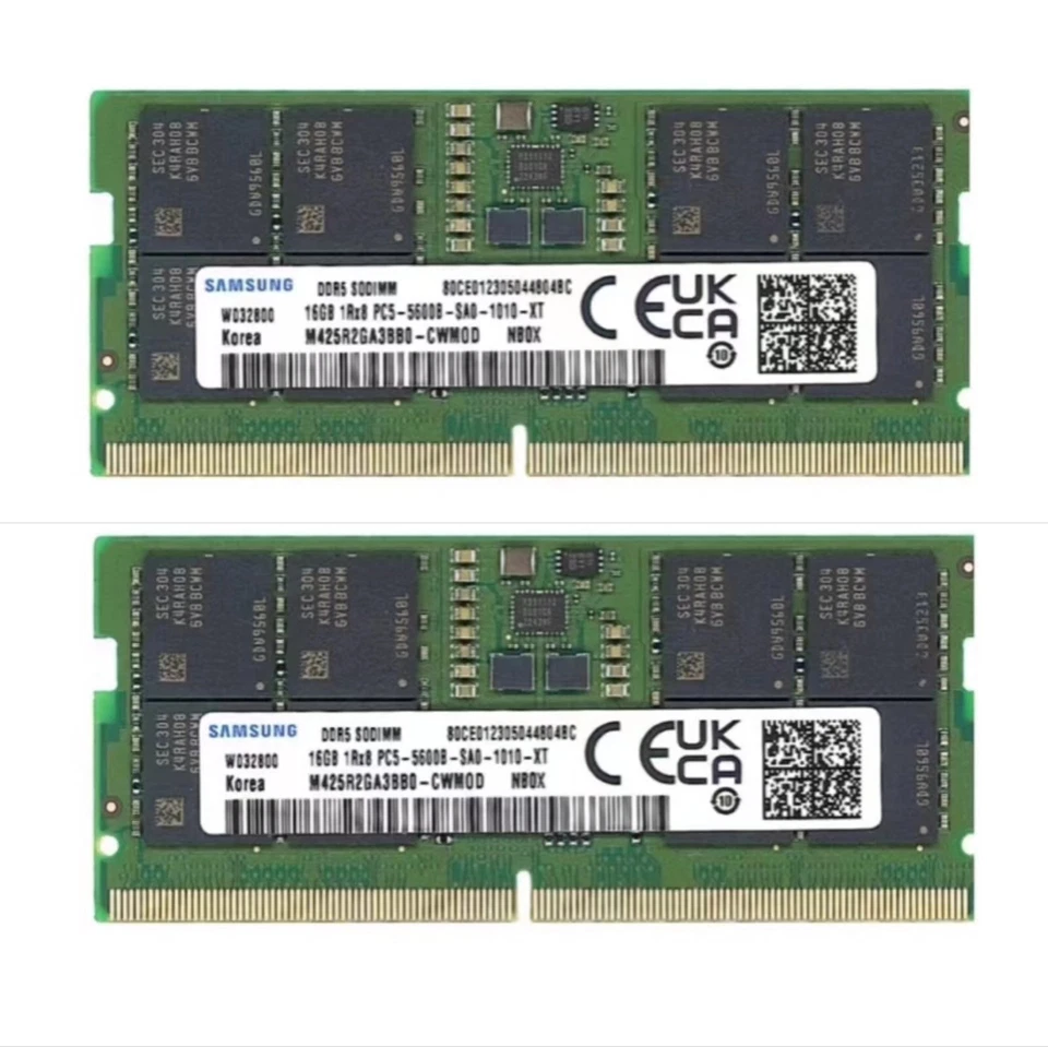 Samsung 16GB DDR5 5600 PC5-44800 1Rx8 SODIMM Laptop Memory RAM M425R2GA3BB0-CWM