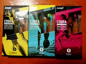 iWave COBRA SPORTS Earbuds In-Line MIC Headphone Active Life Style Earphones - Picture 1 of 6