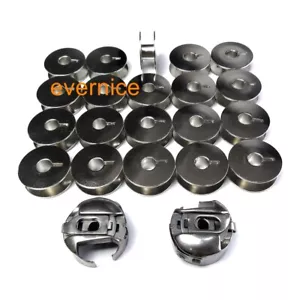 2 Pcs 91-105544-91 14Mm Bobbin Case + 20 Bobbins For Pfaff 1006 2028 6152 ++ - Picture 1 of 5