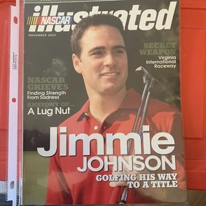 NASCAR Illustrated Jimmie Johnson,Golfing his way to title November 2007 poster - Picture 1 of 1