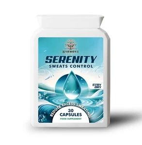 Serenity Sweats Control - 30 Capsules - Réduisez la transpiration excessive - Foto 1 di 3